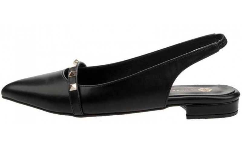 Γυναικεία μαύρη slingback γόβα με τρουκς 56 Νέες Αφίξεις